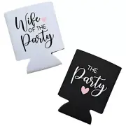 Wife of the Party Wedding Gifts for Bride and Groom Stubby Holder Cooler Favour