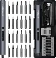 SHARDEN Mini Electric Screwdriver,29 in 1 Small Electric Screwdriver Kit with 24 Magnetic Bits,Precision Cordless Screw driver Repair Tool for Phone Camera Laptop Watch