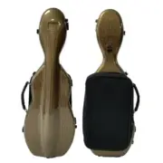 High quality Cello Shaped Full Size coffee Compound carb Violin Case Strong
