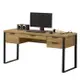 【AT HOME】雅博德5尺USB黃金橡木色書桌