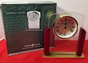 Howard Miller Winfield Table Clock 645790 Rosewood Hall Sides Quartz Alarm NEW