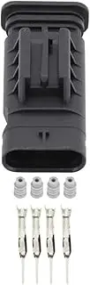 Xiaojiang Store 4 Pin Waterproof Vehicle Connector O/y-gen Sensor Plug Connector with Terminal DJ7042-1.2-11 (Size : 10 Sets)