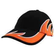 Youth Size Unstructured Washed Cotton Flame Embroidered Cap - FREE SHIPPING