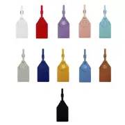 PU Baggage Backpack Tags Suitcase Luggage Tags Travel Suitcase Label with Strap