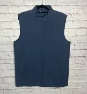 NWT Travis Mathew Top of The Line Men's Heathered Blue Vest Size L