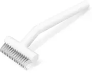 dancemoon PawRake, Cat and Dog Brush for Shedding and Undercoat Dematting, Pet Grooming Tool for Medium to Long Hair Pets, Skin-Safe and Lightweight