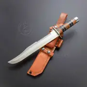 Rare!!! Handmade Full Tang D2 Bigfoot SawBack Bowie Hunter Combat Knife.