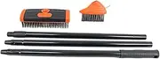 Snblzhef Weed Remover Tool Multi-Functional Remover Brush with Adjustable Handle Weed Remover Wire Brush Head-Crack Weeder Tool