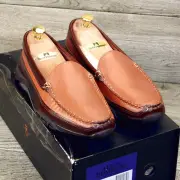 * NEW * $305 Allen Edmonds BOULDER 8 E Tan/Brown * new Trees Flannel Bags
