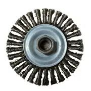 Carbon Steel Knot Wire Stringer Bead Wheel 4"