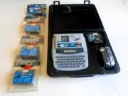 Brother ~ P-Touch Extra PT-340 Label Maker ~ With Case ~ plus 7 Label refills