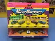MICRO MACHINES ORIGINAL SCALE MINIATURES #6 CORVETTES BONUS PACK NEW