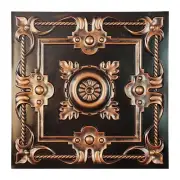 Faux Tin Ceiling Tile PVC Wall Panels 10pcs PL29 Traditional copper PAINTSDECOR