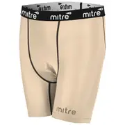Mitre Neutron Compression Shorts Size SY 5-7y Kids Unisex Sports Tights Beige