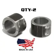 2 - Steel Universal Weld On Bar Clamp 2" Roll Cage Fabrication Mount 4 Bolt