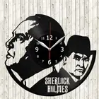 Sherlock Holmes Vinyl Record Wall Clock Decor Handmade 2872