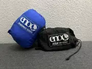 New Eno DoubleNest Hammock, Blue/Black, 2-Person 400LB Max with Atlas Suspension