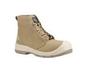 Safety Jogger Mens ECODESERT S1P Mid Cut Safety Boots (Beige) - UTFS10270