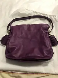在飛比找Yahoo!奇摩拍賣優惠-Loewe 洛伊威 紫色空氣流蘇包 肩背包 斜背包
