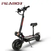 Fieabor 5600w/60v Two Wheel 11in Dual Motor Folding Electric Kick Scooter NEW