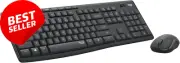 MK295 Silent Wireless Keyboard Mouse Combo Graphite Quiet Numpad USB