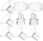 Beatifufu 1 Set Silicone Diaphragms Duckbilled Valves for Wearable Pumps Replacement Parts Flange Inserts for Efficient Milk Collection
