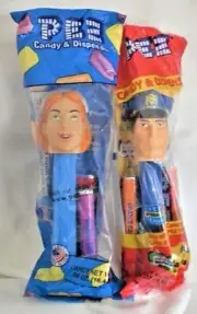 PEZ NURSE COP EMERGENCY HERO FIRST RESPONDER SET FACTORY SEALED BAGS