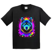 Akita Psychedelic Dog Art T-Shirt - Akita Owner Gift - Kids Akita Inu Shirt