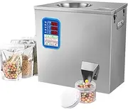 Commercial Automatic Powder Filling Machine, 1-50g/200/500g Automatic Bottle Bag Powder Filler, Stainless Steel Particle Bottle Filler Machine, Smart Panel for Tea, Coffee Beans, Flour, Seeds(1-50g)