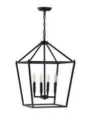 JONATHAN Y 4-Light Pagoda Bronze Pendant