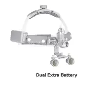 3.5X-R Dental Surgical Headband Binocular Loupes &LED Head Light 10W Headlight