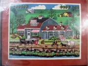 Dimensions The Flower Cottage Charles Wysocki Needlepoint Kit #2252 Persian Wool