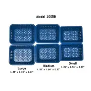 Dollhouse Miniature Market Produce Baskets Blue Small 1:12 Scale - US SHIPPER