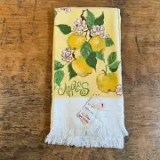 New Regal Country Yellow Apples And Pears Vintage Kitchen Towel