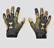 UNDER ARMOUR F9 LE Nitro Football Gloves Men's Large Black Gold NWT! $50