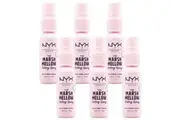 6PK NYX 18ml The Marshmallow Vegan Travel Makeup Setting Spray Matte Finish Pink