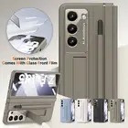 Hinge/Screen Protect Leather Stand Case w/S Pen For Samsung Galaxy Z Fold 6/5/4