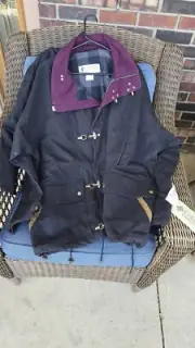 Vintage 90s Columbia Fireman Canvas Chore Coat Jacket DEADSTOCK Men’s Size XL