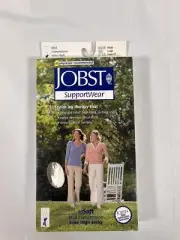 Jobst SoSoft Ribbed Compression Knee High Socks Large 8-15 mmHg