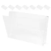 8 Pcs Tape Storage Box Compact Cassettes Holder Audio Cases Clear