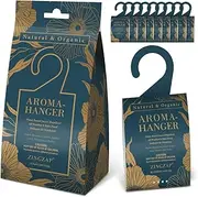ZingZap Aromatic Sachet-Hanger 10 Pack, Repels Ants, Gnats, Moths, Mosquitoes, Spiders, Roaches Weather Proof All-Natural Refreshing Scent, Lasting Effect, Non-Toxic Safe for Children & Pets