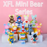 在飛比找蝦皮購物優惠-Nano Block XFL MINI BEAR 系列星塊