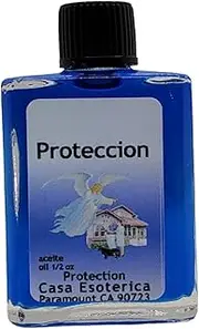 MAGICK SPACE Spiritual Anointing Oil -(Proteccion Aceite) Protection Oil - for Safety & Defense - Against Negative Energy & Harm-0.5 FL OZ (1PACK)
