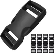 Buckle 1 Inch 4 Set, Quick Side Release Buckles for 1'' Webbing, 8Pcs Plastic Tr