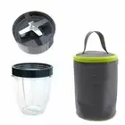18 oz Short Cup, Extractor Blade and Blast Off Bag for NutriBullet NB-101 NB-201