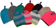 Girl's Old Navy Toboggan Beanie Winter Hat Striped Pink, Blue, Yellow