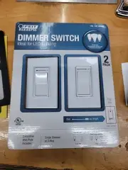 Feit Electric Dimmer Switch 2 Pack Single or 3-Way 689406 LED Compatible BS3