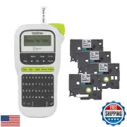 Brother P-Touch, PTH110BP, Easy Portable Label Maker Bundle (4 Label Tapes In