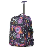 Tosca So Lite Onboard Wheeled Backpack Cabin Bag Paisley