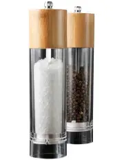 [The Cooks Collective] Salt & Pepper Mill Set in Bamboo/Acrylic